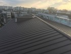 オータムレッド色の立平の施工