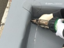 コーナーパッチ貼り