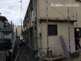 足場架け払い工事 Ⅼ字掛け