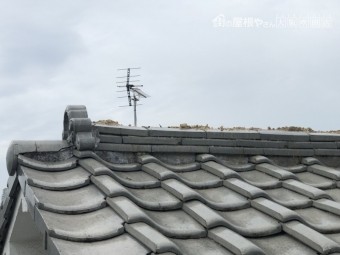 台風で被災した瓦屋根
