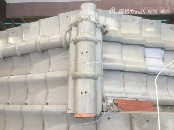 劣化した漆喰