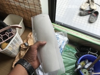 防水工事立ち上がり部分補強用メッシュシート