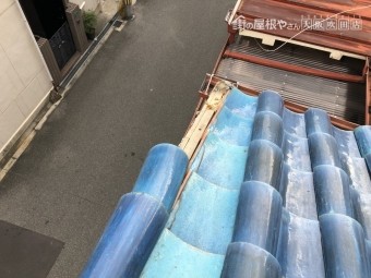 ケラバ付近瓦の落下不具合