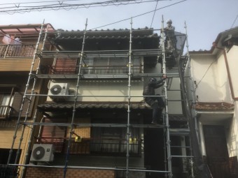 足場架け
