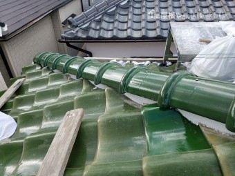 下り棟詰め直し工事