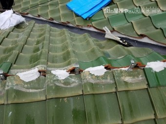 下り棟補修工事