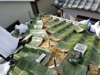 下り棟補修工事