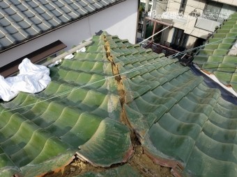下り棟補修工事