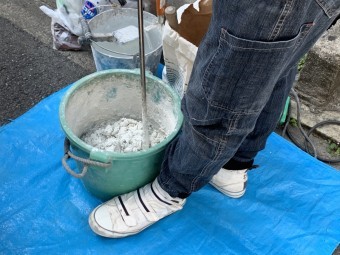 漆喰詰め直し工事