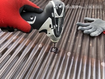 波板やね施工完了