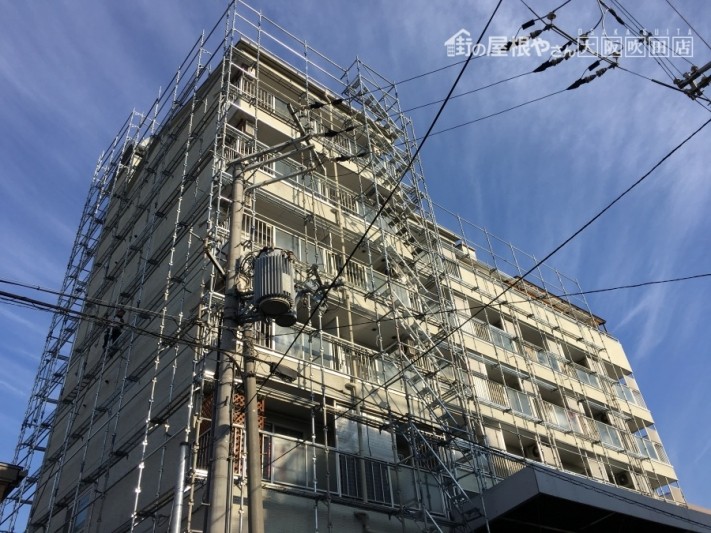 足場架け