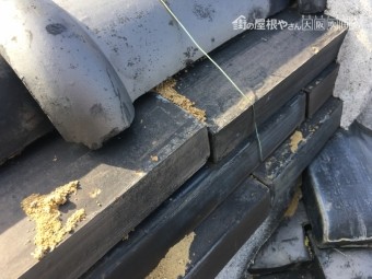 砂が出てきています