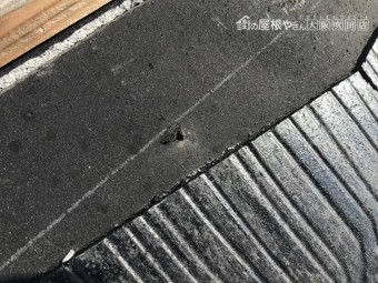 スレートの釘の抜け
