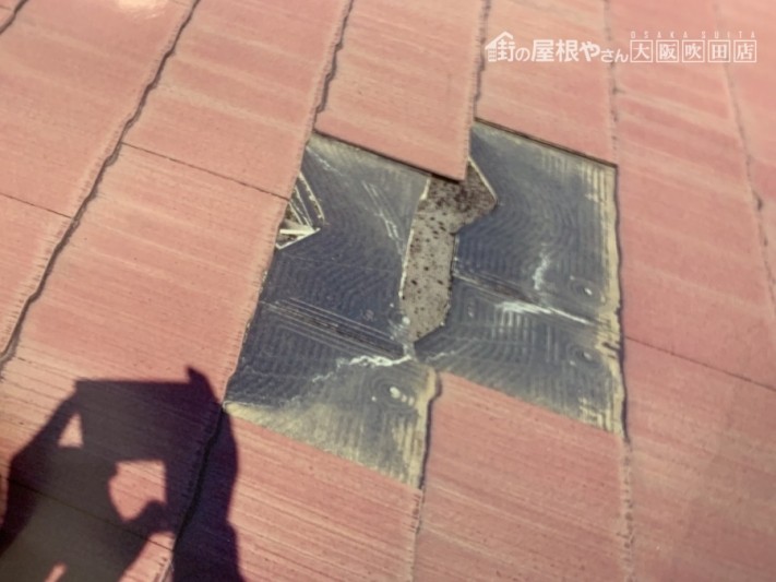 フルベスト24葺き 台風直後の写真