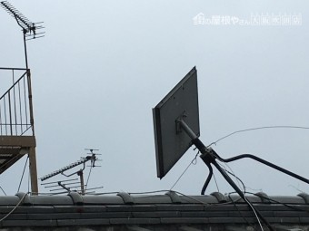 テレビアンテナの傾き