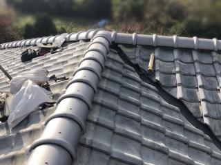 屋根修繕後の棟
