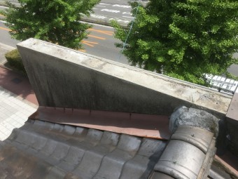 笠木板金捲れ