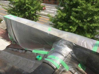 笠木板金捲れ