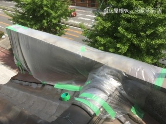 笠木板金捲れ