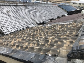 瓦差し替え 地震で被災のあった瓦屋根