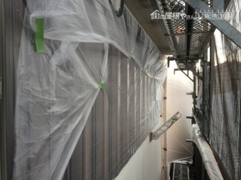 外壁塗装の養生