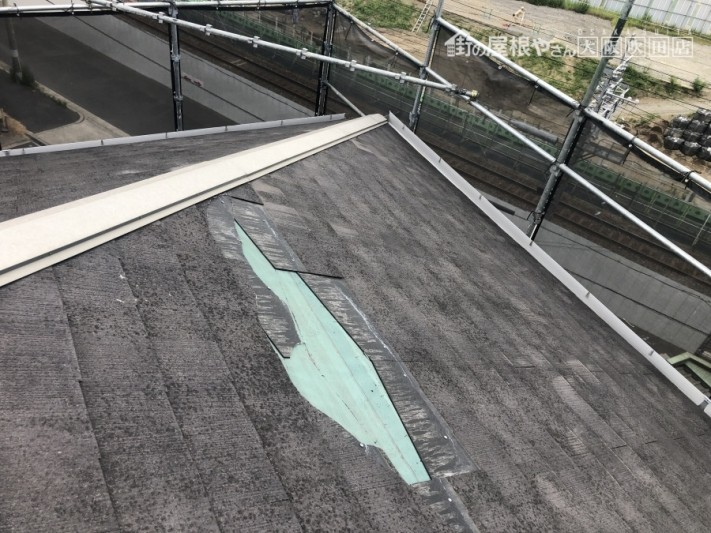 カラーベスト飛散箇所