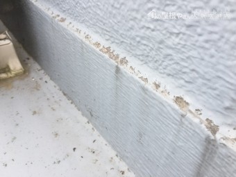 防水塗装劣化で剥がれ