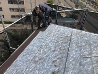 スーパーガルテクト施工
