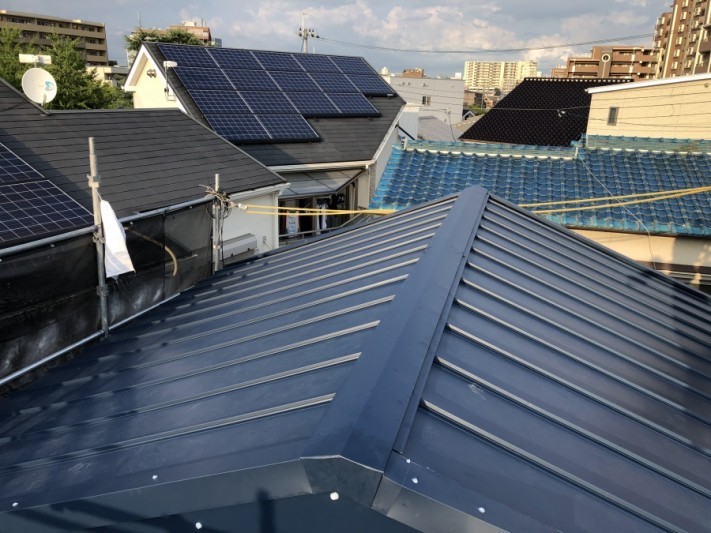 金属屋根葺き替え工事