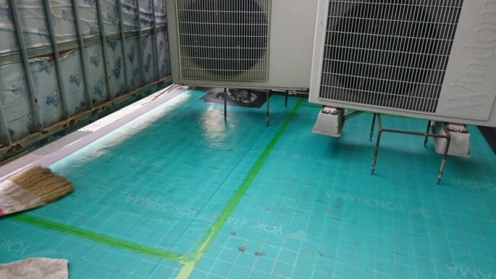 ベランダ防水工事のQVシート