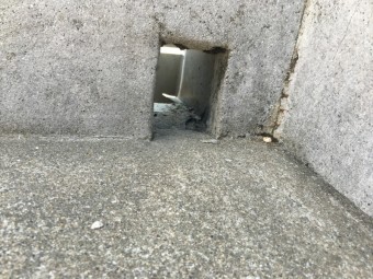 防水工事前ベランダ