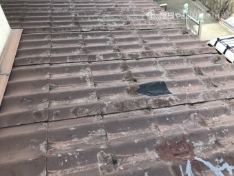 劣化した金属屋根