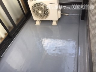 ベランダウレタン防水工事完了
