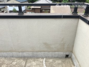 防水工事前ベランダ