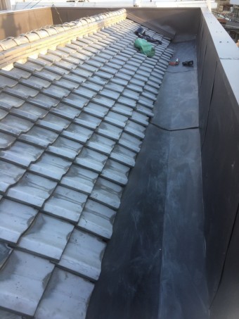 防水・板金工事した屋上ベランダ