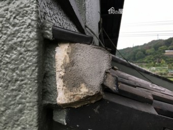 屋根漆喰はがれ