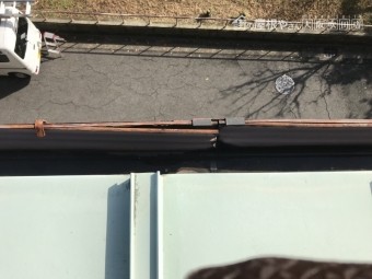 劣化した金属製の雨樋