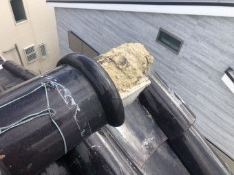 高槻市 瓦差し替え 巴瓦下地