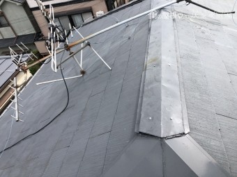 台風で倒れたアンテナ
