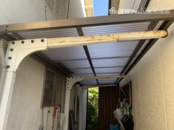 波板やね施工完了