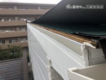 ガルバリウム鋼板屋根飛散