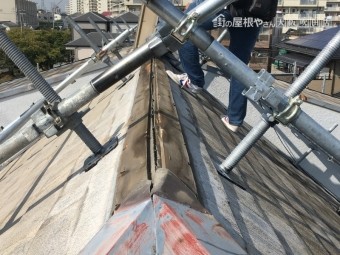 棟板金撤去