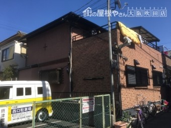 レンガ外壁建物外観