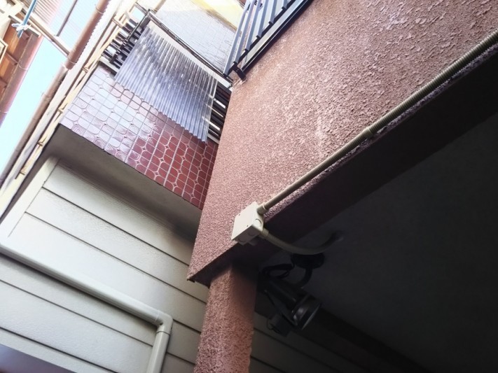 雨漏り修理後の外壁