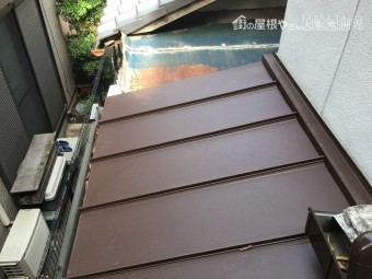 ガルバリウム鋼板カバー工事