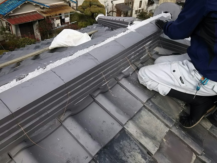 大棟熨斗５段積み