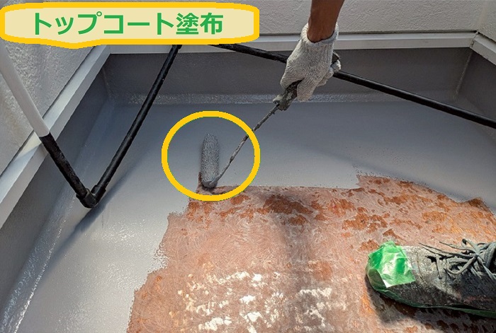 高槻市｜木造2階建て住宅の6.5㎡ FRP防水工事の施工内容をご紹介