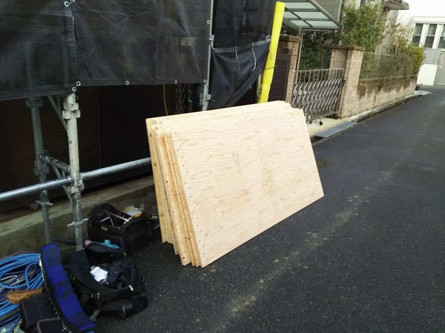 屋根葺き替え工事　下地