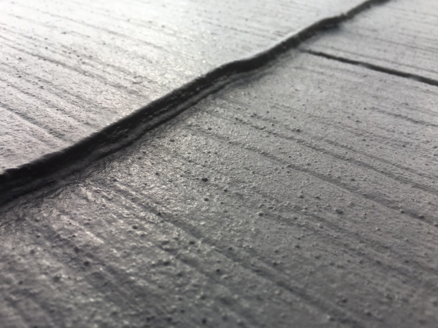 雨漏り　現地調査　スレートの状態