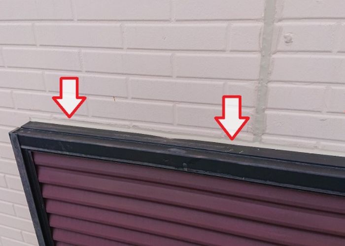 高槻市での戸建ての雨漏り修理でシーリングを打ち替えた後の様子